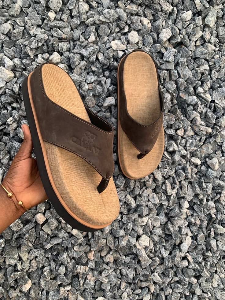 Male double sole slippers