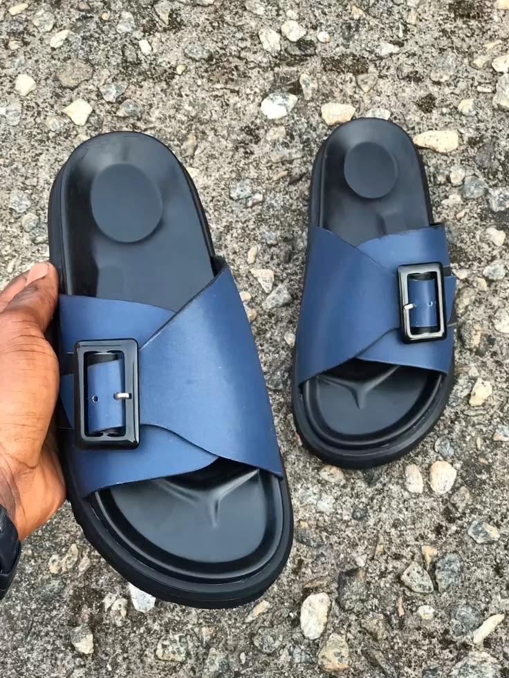 Male double sole slippers